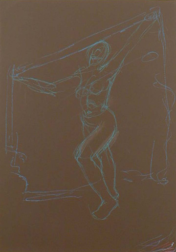 Pastel on Dark Paper