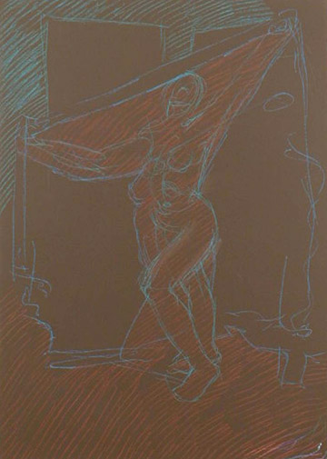 Pastel on Dark Paper