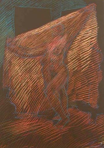 Pastel on Dark Paper