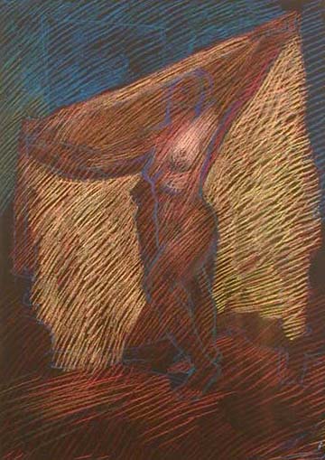 Pastel on Dark Paper