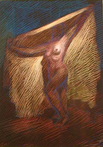 Pastel on Dark Paper