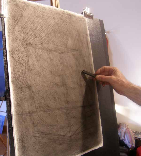 charcoal drawing demo