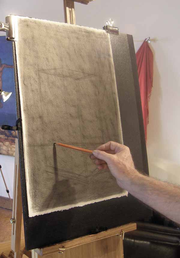 charcoal drawing demo