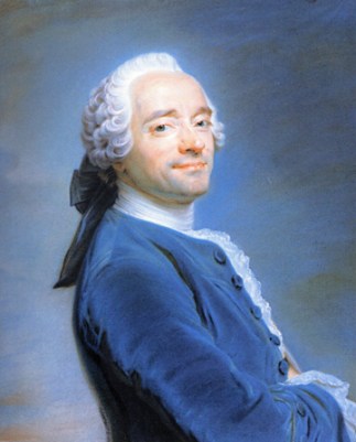 M. De La Tour, Self-portrait Wearing a Jabot, 1751