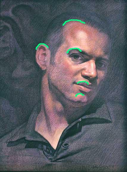 Joseph Castro, acrylic on canvas panel, 16 x 12 inches