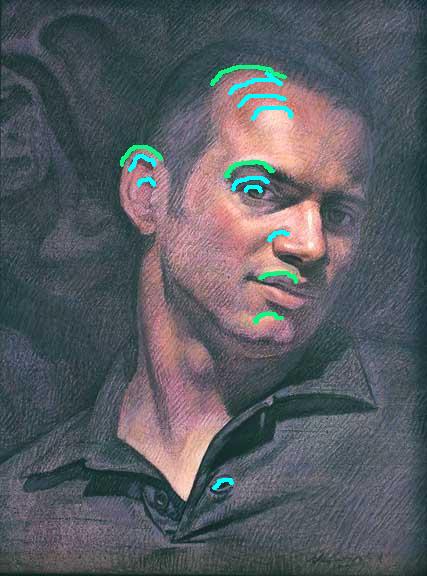 Joseph Castro, acrylic on canvas panel, 16 x 12 inches