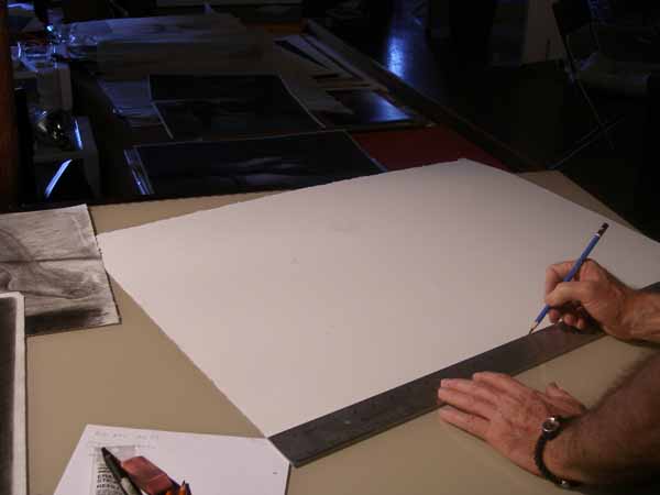 charcoal drawing demo