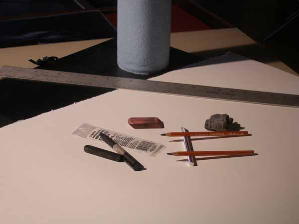 charcoal drawing demo