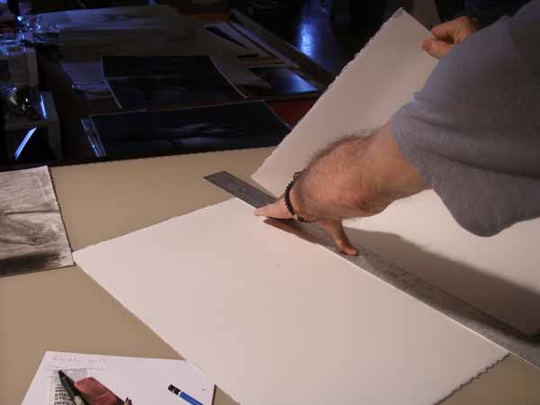 charcoal drawing demo