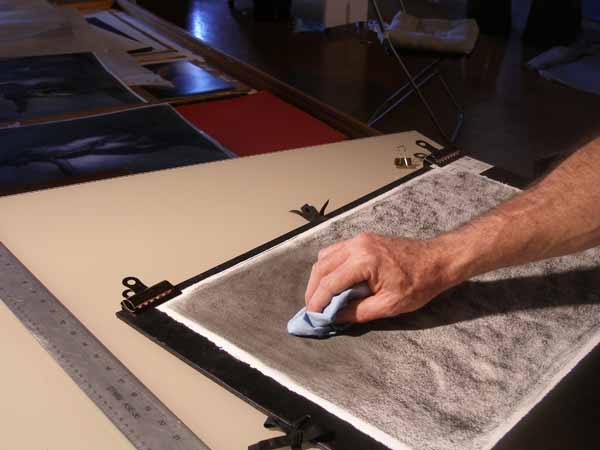 charcoal drawing demo