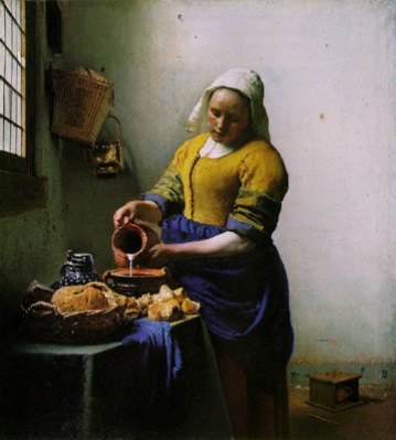 Vermeer, The Milkmaid, 1658-60