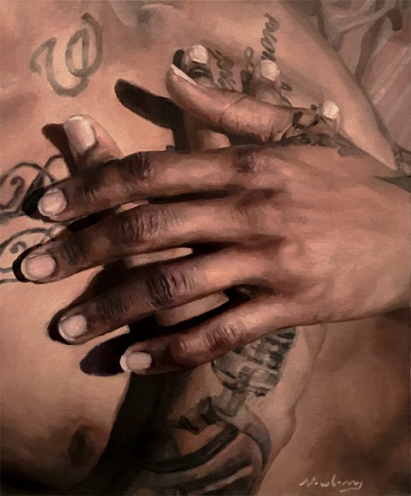 Newberry, Grateful, oil on canvas,