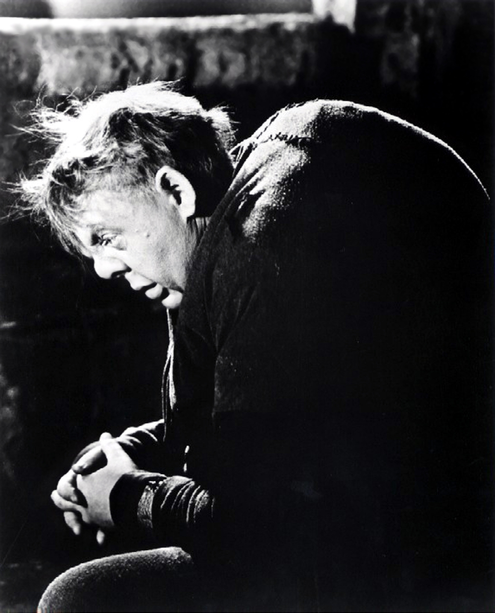 Charles Laughton as the hunchback of Notre Dame