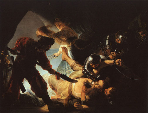 Rembrandt, The Blinding of Samson