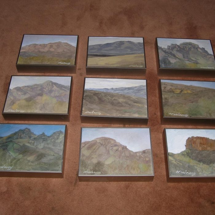 Newberry, Arizona Series, 2017, oil on panel, 9x12"