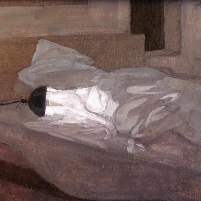 Newberry, Bedside Lamp, 2004, oil on panel, 9x12"
