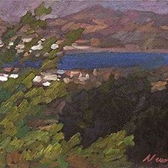 Newberry, Faliraki, 2008, oil on panel, 9x12"