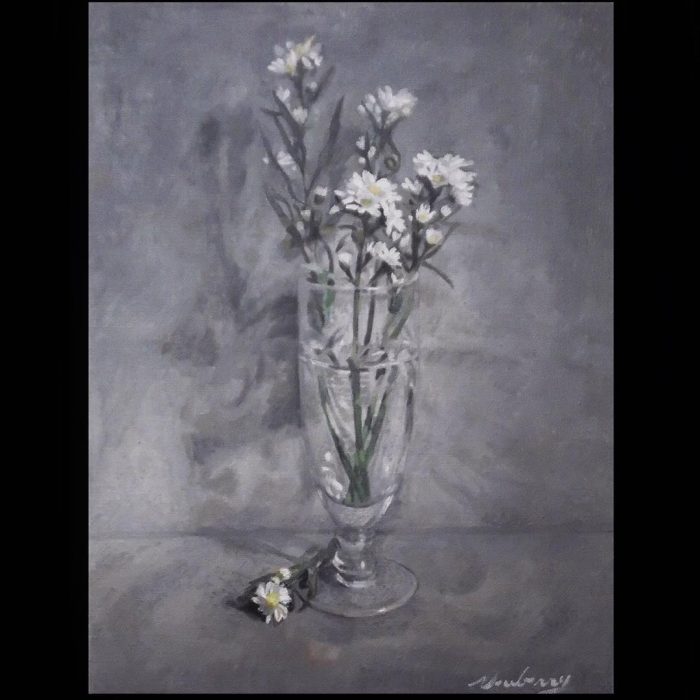 Newberry, Idyllwild Mountain Daisies, 2014, oil on canvas, 18x12"