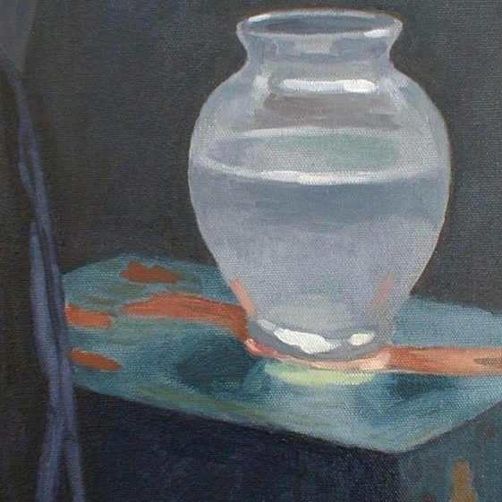 Newberry, Frosted Jar, 2004, 12x9"
