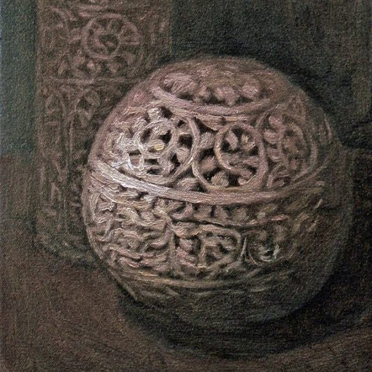 Newberry, Orb 6, oil on linen, 10x8"