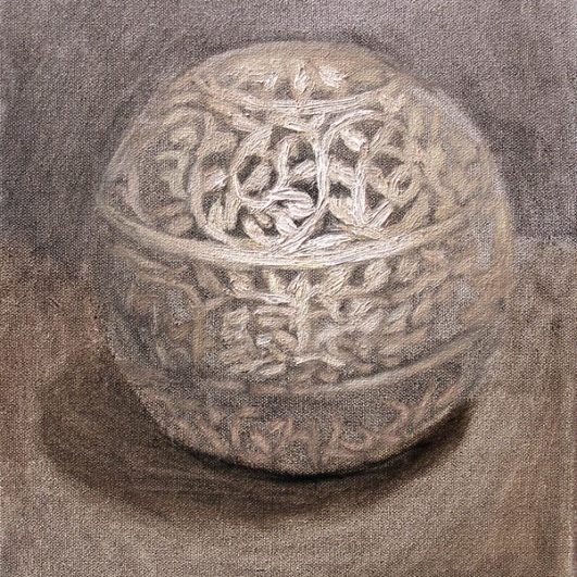 Newberry, Orb 7, oil on linen, 10x8"