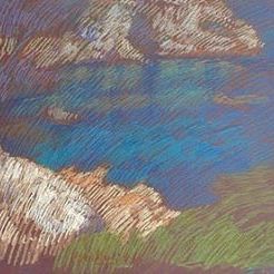 newberry-rhodes-cove-pastel-on-dark-paper-pc