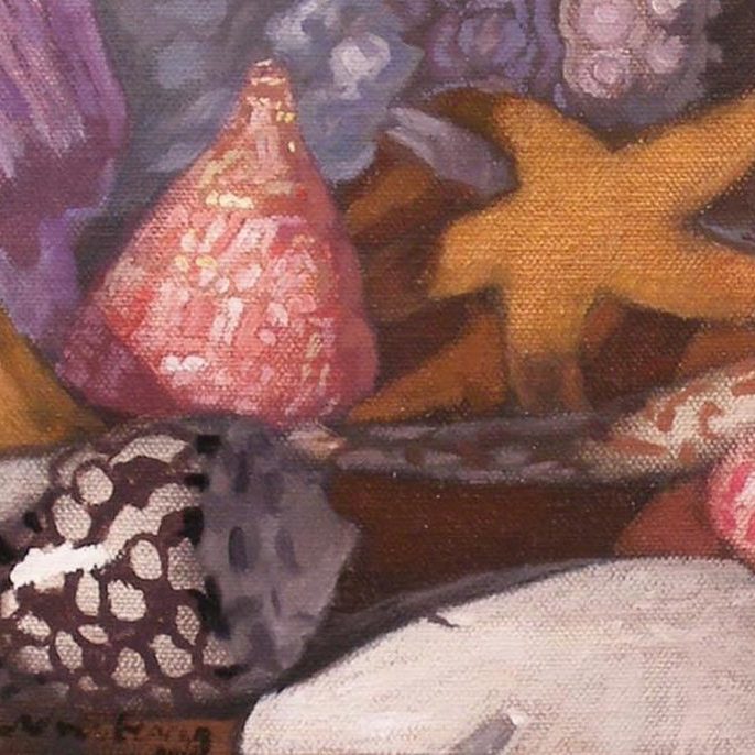 Newberry, Shells Triptych 1, 2009, 6x6"