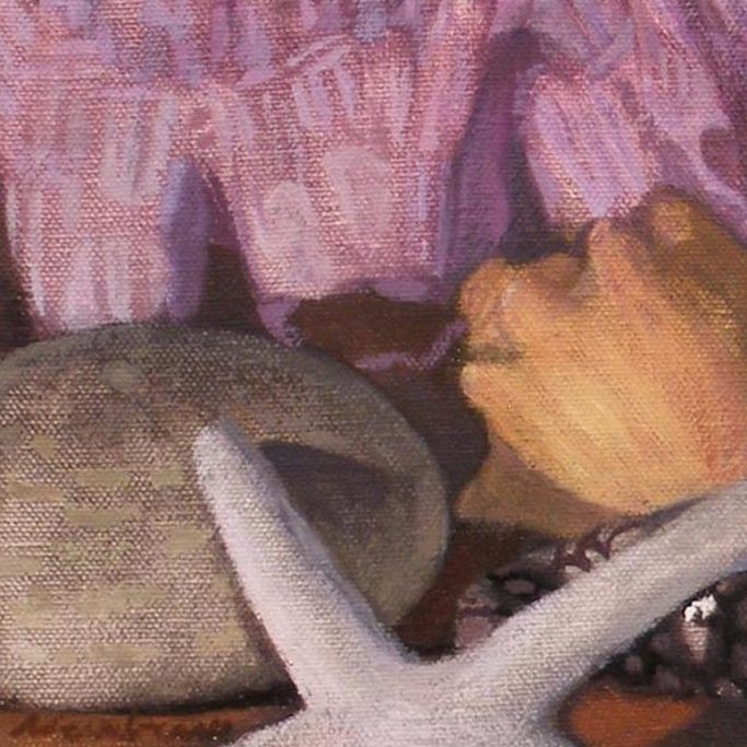 Newberry, Shells Triptych 2, 2009, 6x6"