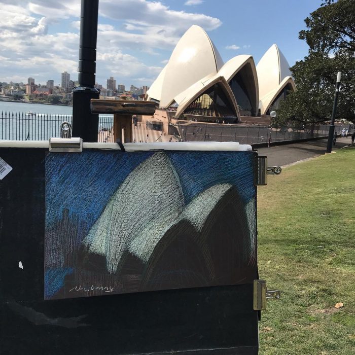 newberry-sydney-opera-house-2-pastel-on-dark-paper-sc