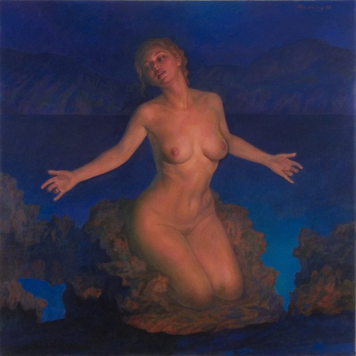 Venus, oil on linen, 48x48"