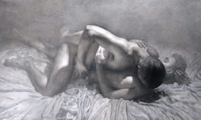 newberry-arabesque-male-couple-oilonlinen-36x60