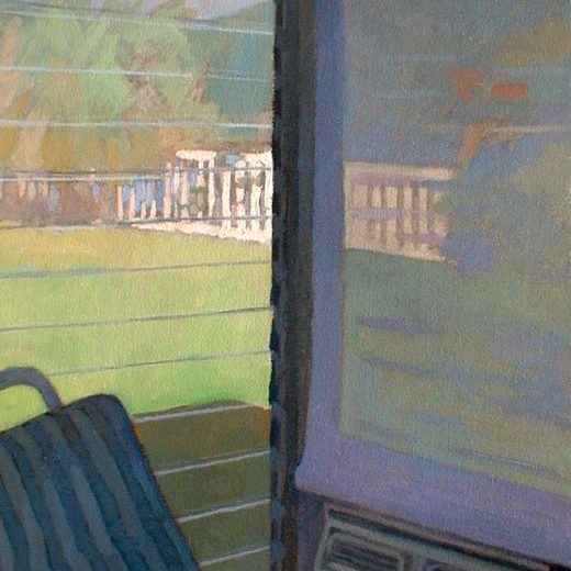 Newberry, Sun Room Corner, 2004, oil on canvas, 18x12"
