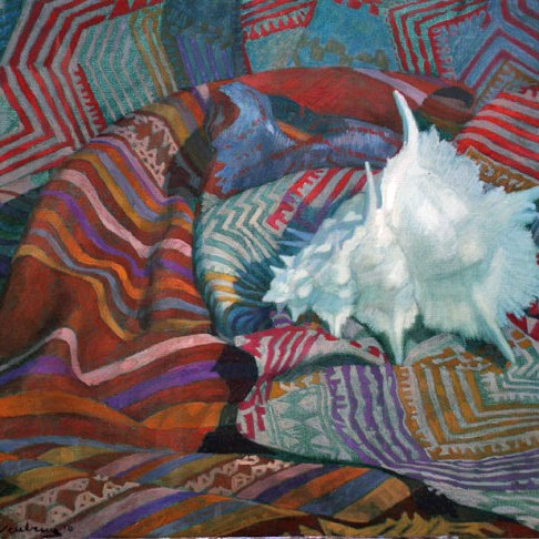 Newberry, White Spike, 2010, oil on canvas, 18x24"