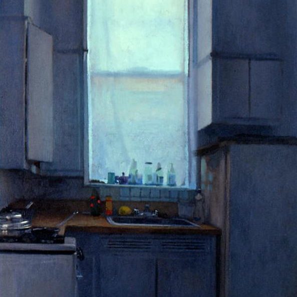 Newberry, Staten Island Kitchen, 1993, oil on canvas, 16x12"