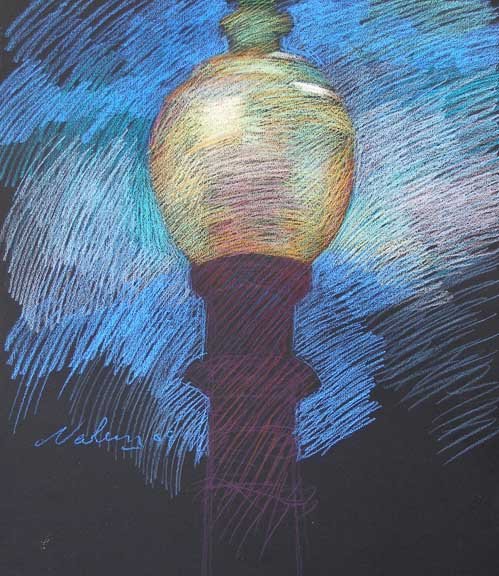 Newberry, Santa Monica Lamp, pastel