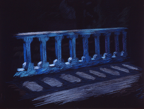 Newberry, Rhodes Balcony, pastel
