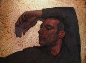 Newberry, Mario, 2001, pastel on dark paper, 19x25"