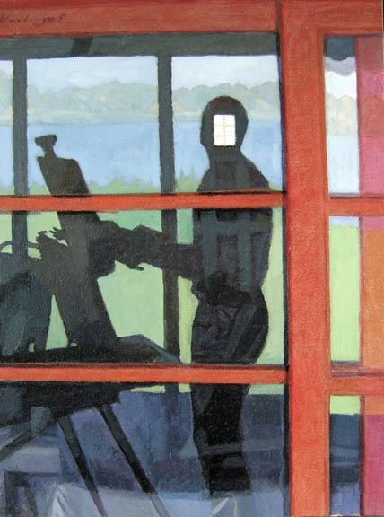 Newberry, Light Box, 2005, oil on panel, 12x9"