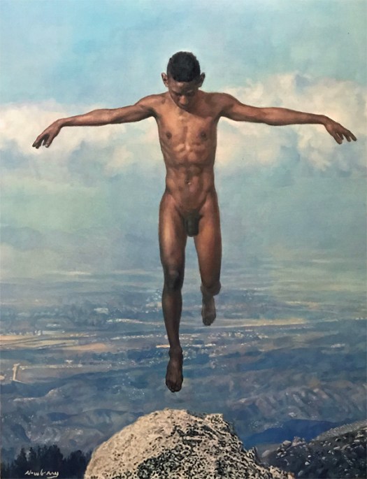 Newberry, Idyllwild Icarus, 2017, oil on canvas, 60x48"