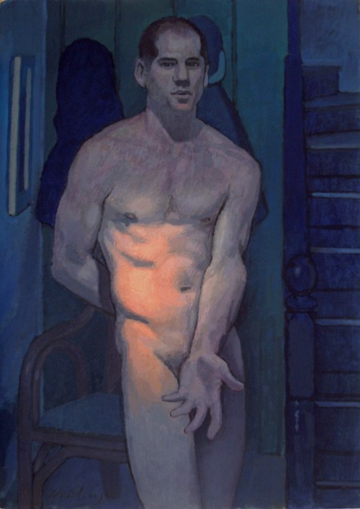 Newberry, Longing, 2001, acrylic on board, 26x20"