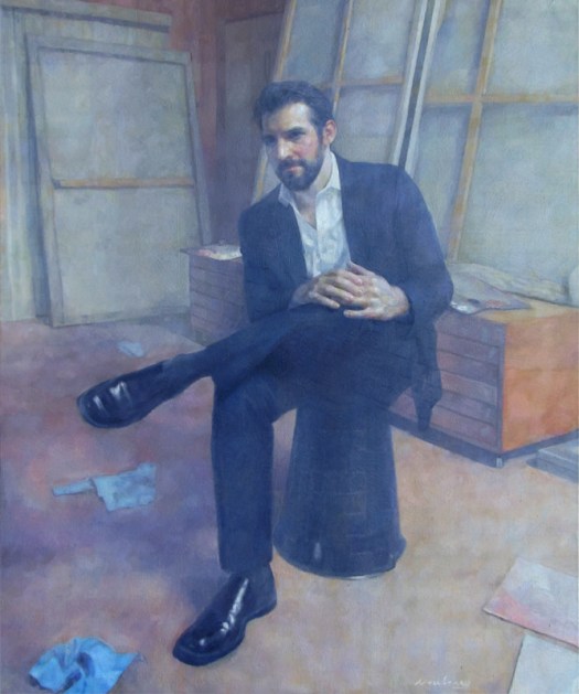 Newberry, The Collector, oil on linen, 60x50"