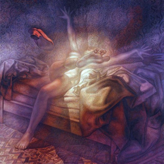 Newberry, The Slipper, oil on linen, 46x46"