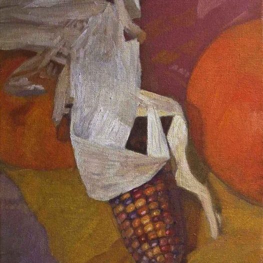 Newberry, Corn, 2011, oil on panel, 12x9"