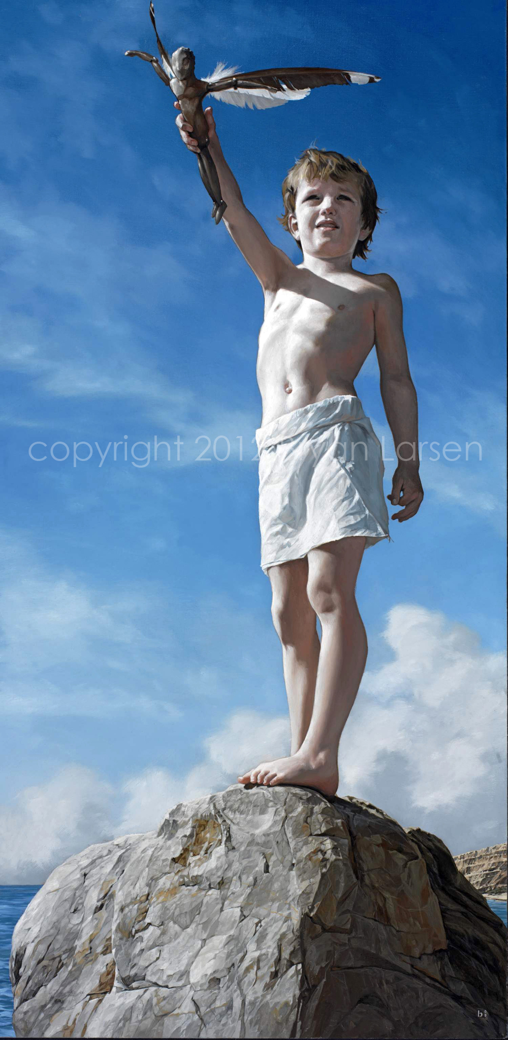 Larsen, Young Icarus, 2009, 30x18"