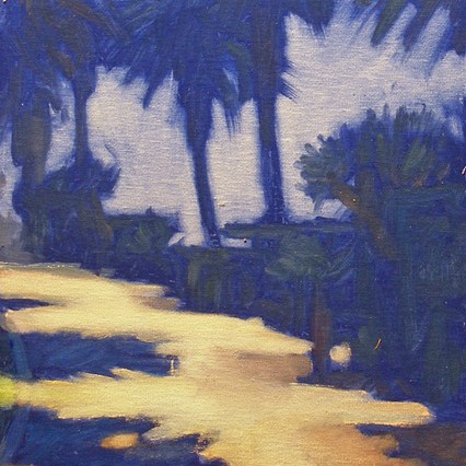 Newberry, Santa Monica Palms on Ocean Ave Path