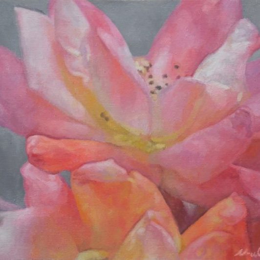 Newberry, La Vie en Rose, 2017, oil on canvas, 16x24"