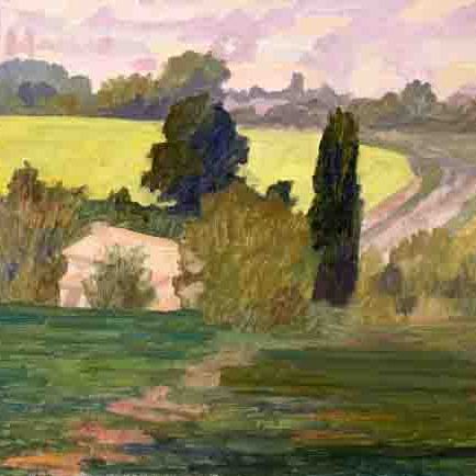 Newberry, France, Pink House 2