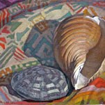 Newberry, Shells, 2011, oil on panel, 9x12"