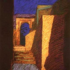 newberry-next-door-1988-pastel-on-paper-18x24