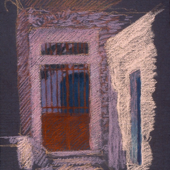 newberry-red-gate-1988-pastel-on-paper-18x24